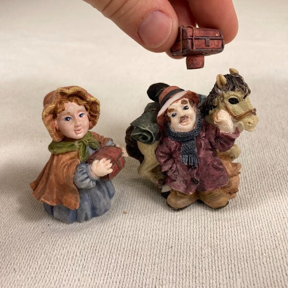 1996 Pioneer Wagon Trail Resin Tea Set Westward Expansion Map Popular Imports - Picture 6 of 10